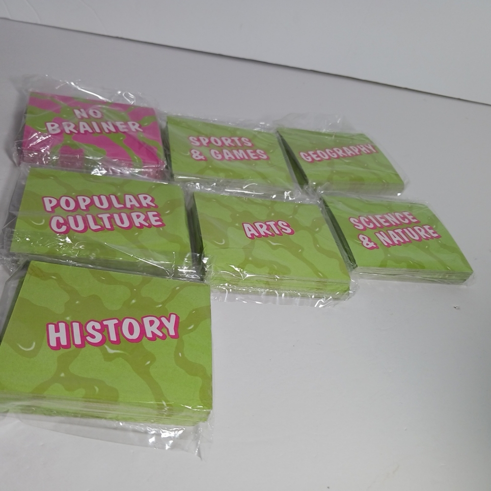 Brain-O-Matic Electronic Trivia Board Game Replacement Cards